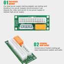 Add2psu ATX 24Pin to 4 Pin/SATA Dual PSU Power Supply Sync for BTC Miner Mining