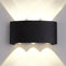 2/4/6/8/10/12W LED Arc Wall Lamp Outdoor Waterproof Porch Light (B15-6W) Newly
