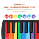 49 Keys Piano Portable Electronic Roll Up Piano Built-in Speaker Musical Gift