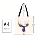 Jump car shopping bag with moose print (40 x 40 cm)