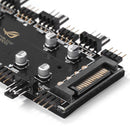 1 to 8 Multi Way Splitter RGB PWM Hub Speed Controller Adapter (12V 4Pin)