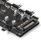 1 to 8 Multi Way Splitter RGB PWM Hub Speed Controller Adapter (12V 4Pin)