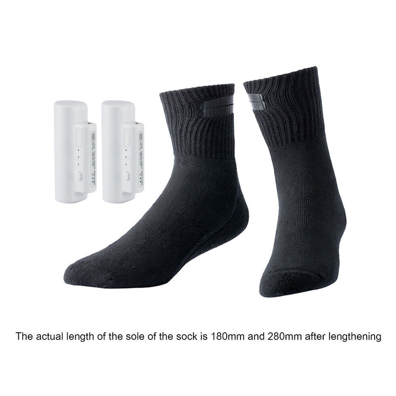 Winter Smart Electric Heating Socks Washable Foot Warmer Heated Thermal Stock
