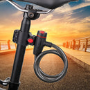 Bicycle Lock with 2 Key Mountain MTB Road Bike Fixed Anti-Theft Steel Cable Lock