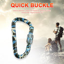 Fast Hang Buckle D-Ring Keychain Clip Safety Lock Climbing Carabiner (C)
