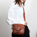 Women Daily Rivets Multi Pockets Shoulder Tote Street Shopping PU Messenger Bags