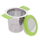 Stainless Steel Tea Strainers Infuser Steeping Loose Leaf Tea Filter(Green)