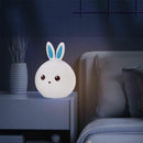 LED Mini Night Light Lamp Cute Silicone Rabbit Color Change Kids Bedroom Rooms
