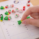 Bottled Eraser Cute Merry Christmas Erasers Novelty Santa Tree Mini Rubber Set