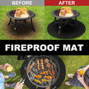 Fire Pit Mat - Fire Heat Resistant Pad for Under Grill Bonfires Grass Garden