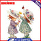 Hand Painted Oil Paint by Numbers DIY Two Girls Drawing Wall Art Decoration Gift