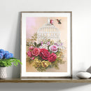 5D DIY Flower Bird Cage Full Round Drill Diamond Painting Craft Home Wall Decor