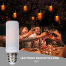 4pcsE27 7W LED Flame Effect Fire Light Bulb Flickering Emulation Decor Lamp