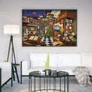 5D DIY Full Round Drill Diamond Painting Cozy study room
