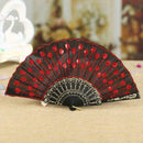 Chinese Peacock Sequins Dance Fans Square Dance Fans Props Promd Party H6H2