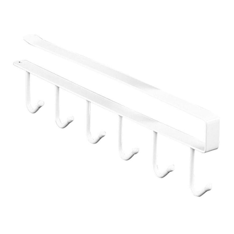 Seamless Towel Storage Wall Mounted Hanger Punch Free Wardrobe Door Back Rack