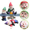 Garden Decoration Figures, Mini Fairy Garden Gnome Dwarf Statue Funny, 4 Pa