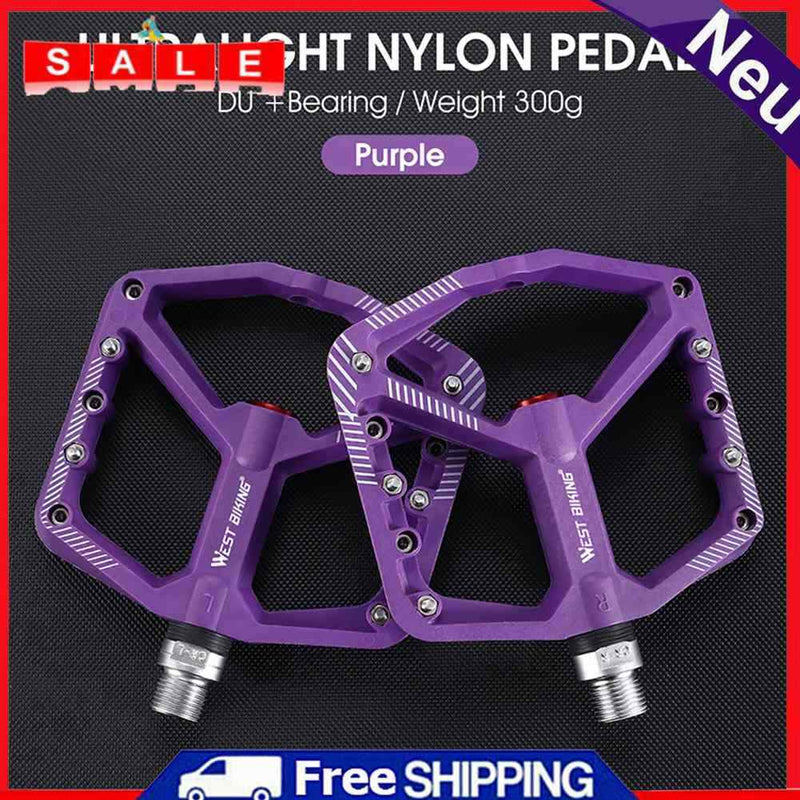 WEST BIKING Bicycle Pedals Widening Cycling Flat Platform Bike Parts Accessories