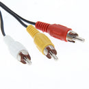 3.5mm Jack to 3 RCA Adapter Cable Audio Video AV Converter 1.2M 4FT(1pcs)