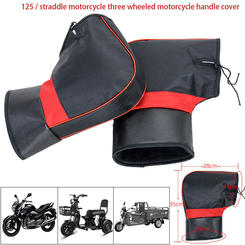 Windproof Motorcycle Handleable Muffs Winter Thick Warm Handle Bar Gloves Covers