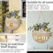 Welcome Sign Front Door Decoration Interchangeable Rustic Round Wood Wreaths~