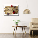 5D DIY Full Drill Diamond Painting Welcome Cross Stitch Mosaic Kit Bedroom Decor