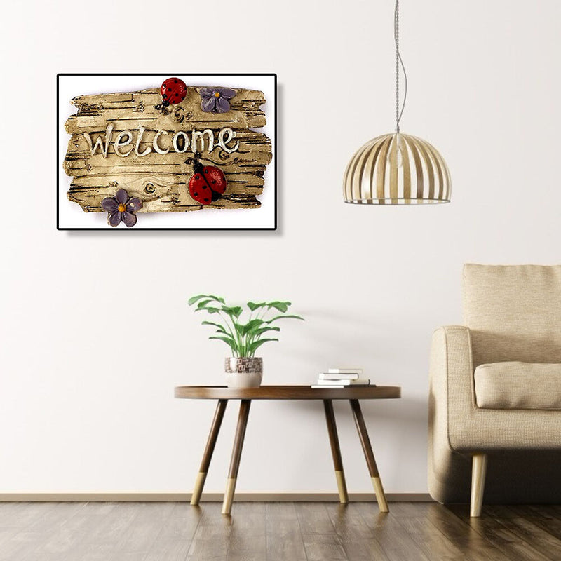 5D DIY Full Drill Diamond Painting Welcome Cross Stitch Mosaic Kit Bedroom Decor