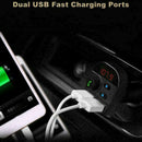 Car Kit Bluetooth Receiver FM Transmitter Dual USB Cigarett Lighter Charger C1K7