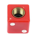4pcs Dice Car Truck Bike Tire Air Valve Stem Caps Covers Wheel Rims (Red) Newly