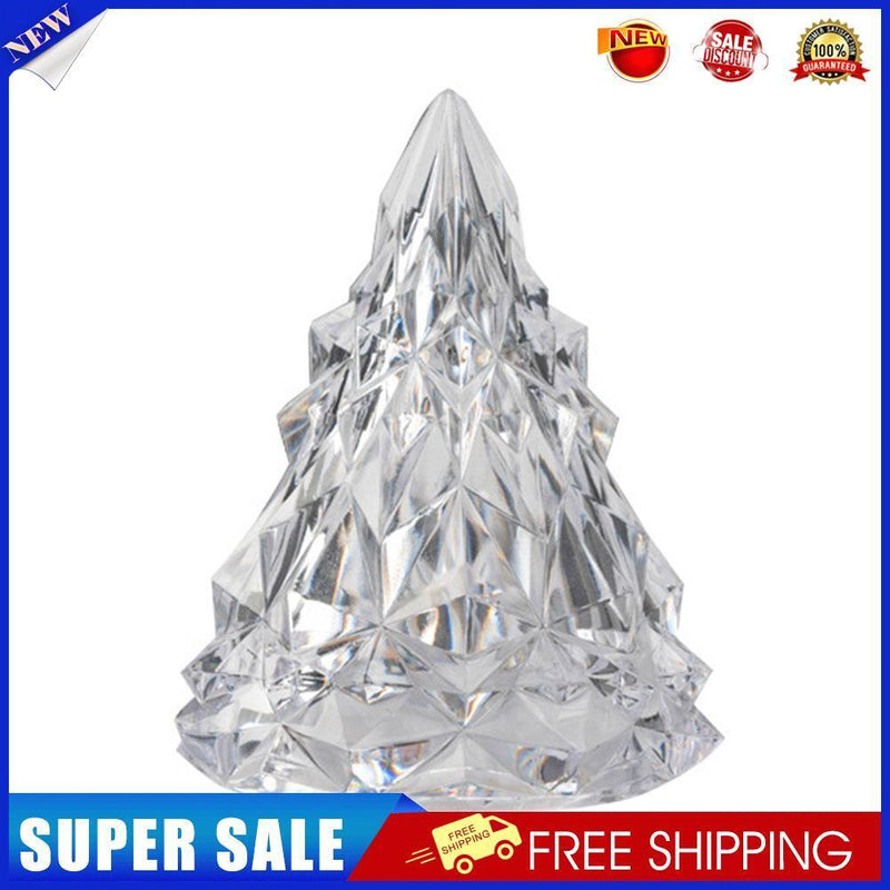 LED Crystal Table Desk Lamp Cone Atmosphere Night Light Home Decor (1pc)