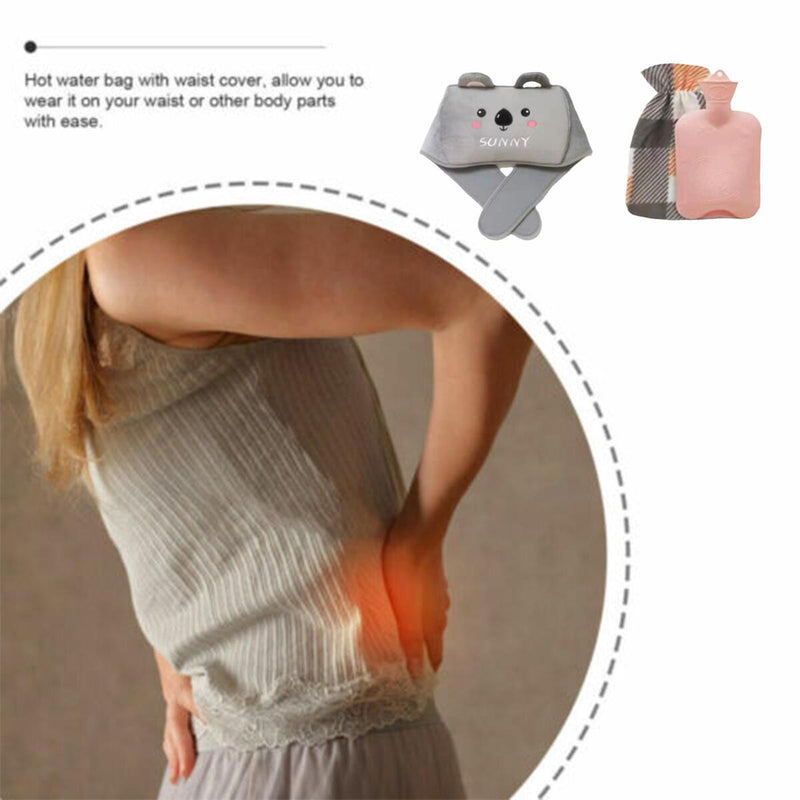 Hot Water Bottle Belt With Cover Tie Over Cover Includ Hot Water Bottle Soft~