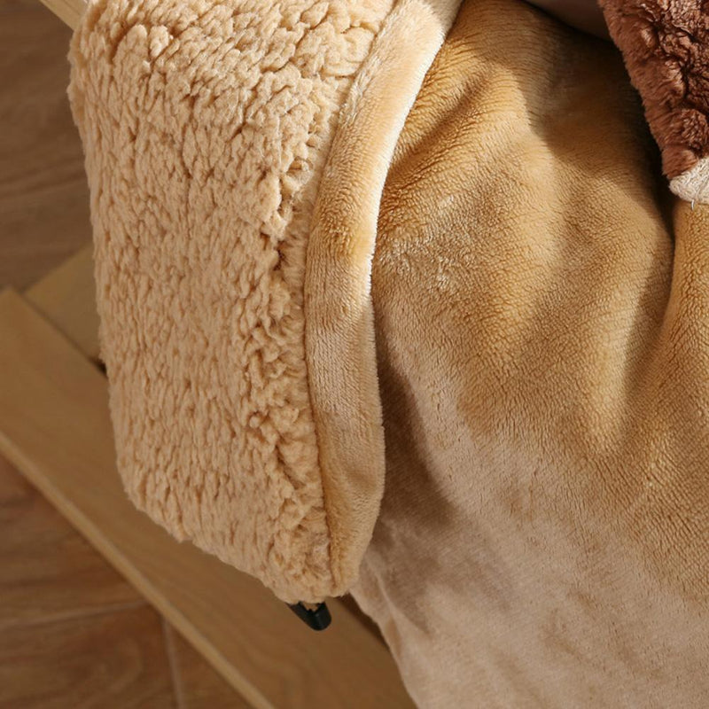 Electric Blanket Adjustable Rope Winter Heated Pad for Home Sofa Bed (Camel)