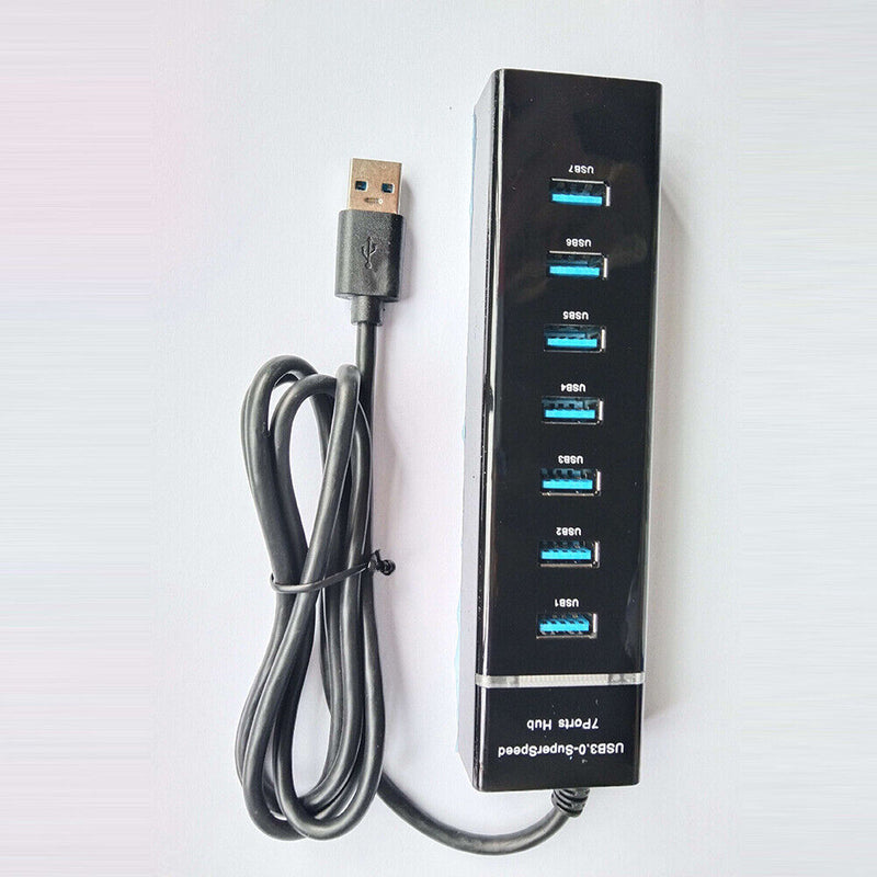Universal USB Hub Docking Station PC Accessory Plug-and-Play (7 Port-120cm)