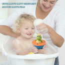 Baby Bath Toys Cute Crocodile Automatic Water Spray up Bathly Sprinkler F8E2