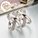 Jewelry Clips Fashion Scarf Ring Buckle Rhinestone Inlayed Silk Scarf Clasp