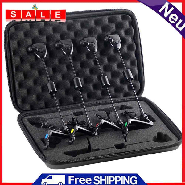 4pcs Fishing Swingers 4 Colors LED Illuminated Indicator Alarm Hanger Swingers