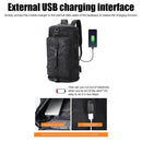 #A Men Fitness Backpack USB Charging Port Travel Rucksack Business Zipper Bags