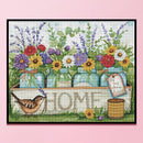 11CT Full Cross Stitch HOME DIY Printed Wall Art Crafts Home Decoration Gifts
