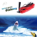 7cm 10g Fishing Lures Chatterbait Spinnerbait Artificial Wobbler Baits (4)