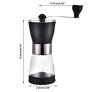 Coffee Bean Mill Stainless Steel Adjustable Knob Setting Manual Coffee Grinder