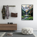 Painting By Numbers DIY Snow Mountains Hand Painted Canvas Oil Art Picture Kit
