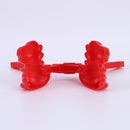Snowball Maker Tool Dragon Shape Snow Ball Tongs with Handle (Red) Newly