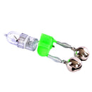 LED Night Fishing Rod Bite Bait Alarm Light Tip Clamp Bells Ring Alarm Clock