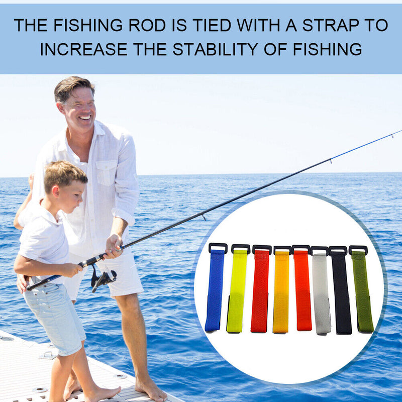 Portable Fishing Pole Wrap Band Ties Holder Outdoor Fishing Tackle Accessorie