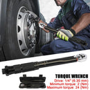 Adjustable 1/4'' Torque Wrench Hand Spanner 2-24N Torque Wrench Ratchet Tool{