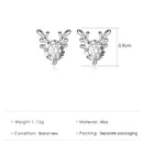 2pcs Women Temperament Ear Stud DIY Xmas Earrings Daily Party Ear Stud Eardro