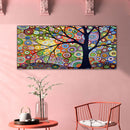 Color Tree Oil Paint By Numbers DIY Handpainted on Canvas Wall Picture Unfr