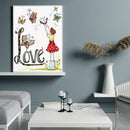 5D DIY calligraphy and painting series round diamond diamond painting