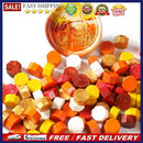100pcs Retro Octagon Fire Painting Pills Sealing Wax Grain Beads for Envelope