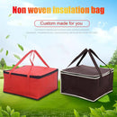 Lunch Cooler Bag Picnic Thermal Insulated Zip Drink Food Packs (Coffee)